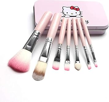 Spanking Soft Makeup Brush Set (Pink) Pack of 7 Pieces