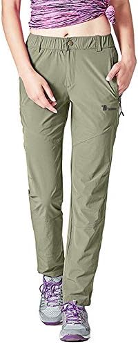 YSENTO トレッキングパンツ レディース 登山パンツ ストレッチ アウトドアウェア 薄手 裏起毛 2タイプ 吸汗速乾 春秋夏冬 無地 UVカット M～3L