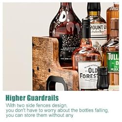 KLM Liquor Bottle Display Shelf, Coffee Syrup Rack