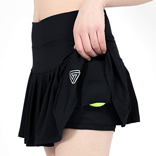 image for DOMICARE Women High Waist Pleated Tennis Golf Skorts with Pockets, Act