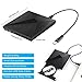 ZSMJ 8541609116 External CD DVD Drive USB 3.0 Portable CD DVD +/- RW Drive Recorder Slim Burner for Windows 10/8/7 Notebook Desktop MacBook Air, MacBook Pro, Mac OS (Black)