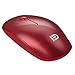 FD Silent Wireless Mouse(Battery Included), V8 2.4G Ultrathin Wireless Mouse with Nano Receiver 1500 DPI Precise Control for Notebook Computer PC Laptop MacBook and Chromebook (Red)