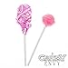Hot Pink Dum Dums Color Party - Watermelon Flavored - 75 Count Bag - 12.8 ounces - Includes Free How To Build a Candy Buffet Guide