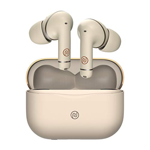 Noise Buds Solo Truly Wireless Earbuds with Hybrid Active Noise Cancellation (up to -35 dB) | Triple Mic and in-Ear Detection, 36 Hours Playtime with Hyper Sync (Ecru Gold)