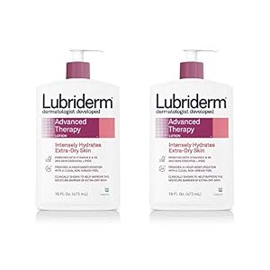 Image of Lubriderm Advanced Therapy Moisturizing Lotion with Vitamins E and B5, Deep Hydration for Extra Dry Skin, Non-Greasy Formula, 16 fl. Oz (Pack of 2)