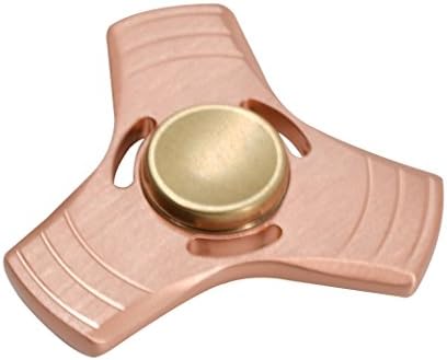 Tiitarn Finger Spinner,Pure Copper Ultra Durable Triangle Hand Spinner Fidget Toy Luxury Quality Up To 5 Minutes Spins(Copper)