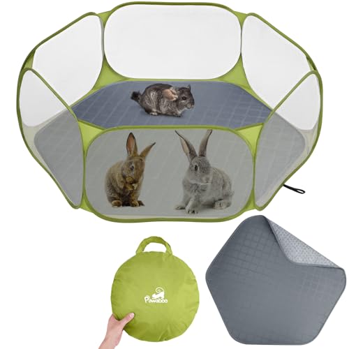 Pawaboo Small Animal Playpen with Pad