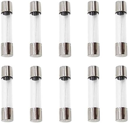 FBApayipa pack of 10 pcs F10AL Fast-Blow Fuse 10A 250V Glass Fuses 0.23 x 1.18 inch / 6 x 30 mm (10amp) (F10A)