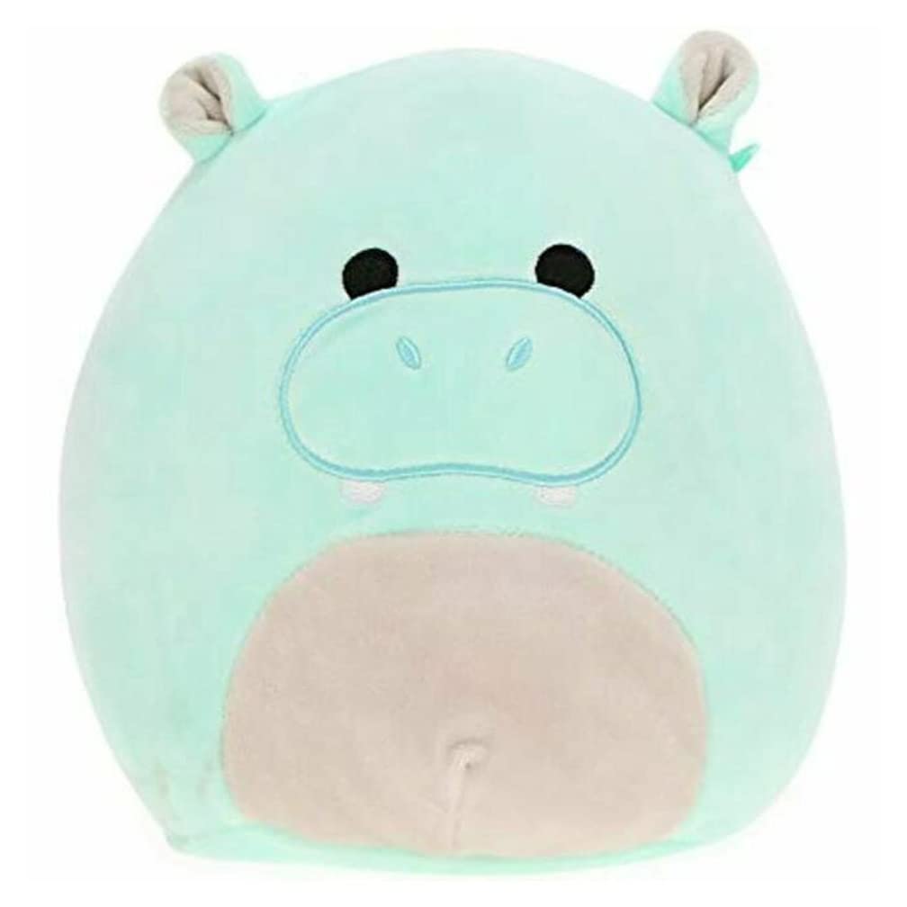 Squishmallow Official Kellytoy Plush Wildlife Zoo Squad Squishy Soft Plush Toy Animals (Blue/Grey, Hank Hippo, 8 Inch)
