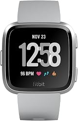 Fitbit Versa Health Fitness Smartwatch Grey Heart Rate Music Swim Tracking view 2