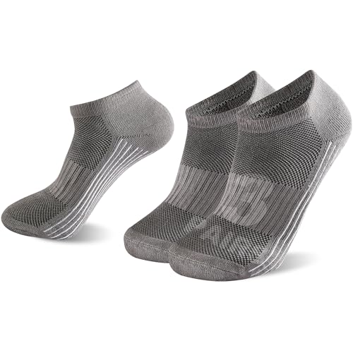 Sunew 3 Pairs Viscose Bamboo Socks, Unisex Soft Cushioned Comfort No Show/Low-Cut Workout Sweaty Feet,No Shrinking Working Viscose Bamboo Fiber Socks Dark Grey XL at Amazon