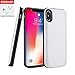 iPhone X Battery Case,[6000mAh] iphonex Portable Charger,Portable Rechargeable Protective Charging Case Slim for Apple iPhone 10,Support Lightning Earphone and Sync-Though(White)