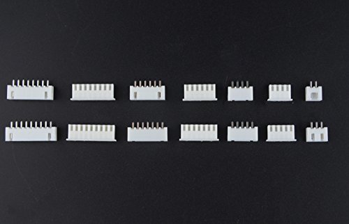 XLX 1220Pcs 2.54mm JST-XHP 2/3/4/5/6/7/8/9 Pin housing (and Pin Pedestal Housing) Kit and Male/Female Pin Header Terminals Connector Adapter Plug Set