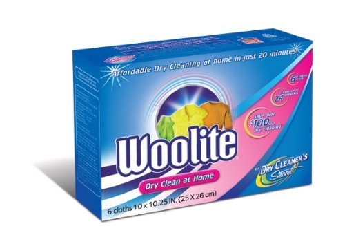 Helps to freshen your clothing and remove small spots at a fraction of the cost of professional dry cleaning - Dry Cleaner's Secret Woolite Dry Clean at Home, Quick & Easy Dry Cleaning Cloths