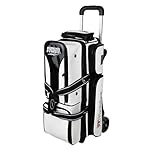 Storm 3 Ball Rolling Thunder Signature Series Bowling Bag- White/Black ()