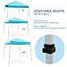 Ohuhu EZ Pop-up Slant Leg Canopy Tent, Instant Shelter with Wheeled Carry Bag, 10 x 10 FT at The Top & 8 X 8 FT at The Base, Blue