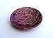 Plum Ring Dish - Handmade Jewelry Holder stamped with geometric pattern and glazed in deep purple / merlot. Bohemian style trinket dish