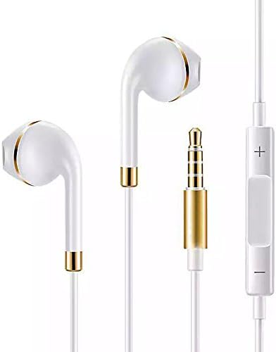 Futudd In Ear Earbuds Headphones with Mic and Remote Wired Earphones for iOS System, Android Smartphones, Sony, Samsung, Laptop, Music Players