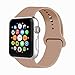IYOU Sport Band Compatible with Watch Band 38MM 42MM 40MM 44MM, Soft Silicone Replacement Sport Strap Compatible with 2018 Watch Series 4/3/2/1 (Walnut,42MM, M/L)