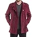 Alpine Swiss Jake Mens Wool Pea Coat Double Breasted Jacket