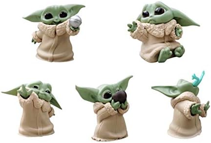Amazon Com The Child Mandalorian Series The Bounty Collection Animatronic Edition 2 2 Star Wars Baby Yoda Figure Toy 5 Pack With Accessories Ages 3 And Up Toys Games