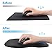 Ktrio Ergonomic Mouse Pad with Gel Wrist Rest, Comfortable Mousepad with Non-Slip PU Base, Pain Relief Mouse Pads for Computers, Laptop, Mac, Home & Office, 9.45x8.1 inches, 0.9in Wrist Pad, Black