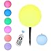 Borelor LED Ball Light, 4.7-Inch Rechargeable Mood Lights Multicolor Changing IP65 Waterproof Indoor/Outdoor Light for Home/Party/Pool/Wedding/Lawn Decoration