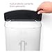 Deflecto 790901 Outdoor literature display box, clear with black lid, 10w x 4-1/2d x 13-1/8h