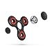 Gorilla Spinners - Premium Fidget Spinner Toy with High Speed Red Bearing in Quality Carton Gift Box, up to 4 min of Spin Time (black)