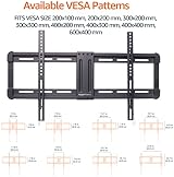 Amazon Basics Low-Profile TV Wall Mount, 81.2-218 cm, Black, Horizontal Post view 5