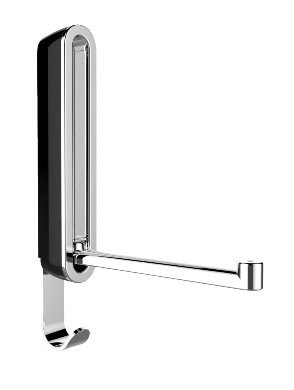 WENKO Sigma Premium Folding Hook Night Black Wall Hook Coat Hook Black — image 1