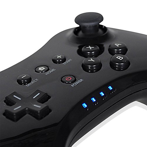 Wireless Wii U Pro Controller for Wii U Gamepad Joystick - Black