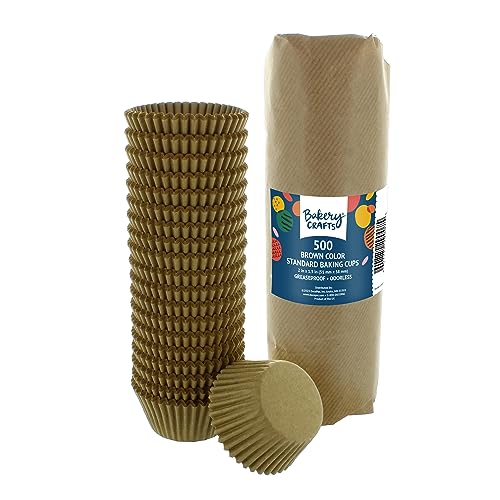 Bakery Crafts Natural Brown Baking Cups - 500-2