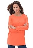 Ultimate Tee Women's Plus Size Crew Neck Long Sleeve Ultimate Tee