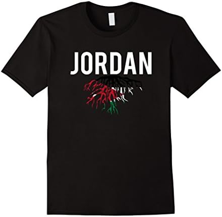 Mens Jordan Roots T-Shirt Jordan Flag Medium Black