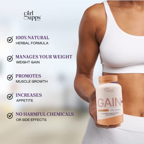 NUTRITHICK Weight Gainer Capsules with Maca Root, Fenugreek and