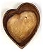 Mountain Woods Brown Artisan Acacia Wood Heart Shaped Bowl | Eco-Friendly Dinnerware | Serving Bowl Set for Pasta, Fruit, Salad | Decorative Wooden Bowl - 12.25
