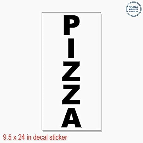 Amazoncom Pizza Black Food Bar Restaurant Food Truck Decal