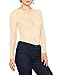 May&Maya Women's Long Sleeve Sheer Mesh Top (XXL, Beige)