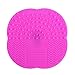Sankuwen Makeup Brush Scrubber Silicone Board Cleaning Tool (Hot Pink)