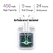 Wireless Charging Case Replacement Compatible with Air Pods with Bluetooth Pairing Sync Button (Air Pods not Included), Earbuds Protective Cover with Built-in Battery Charge 5 Times (White)
