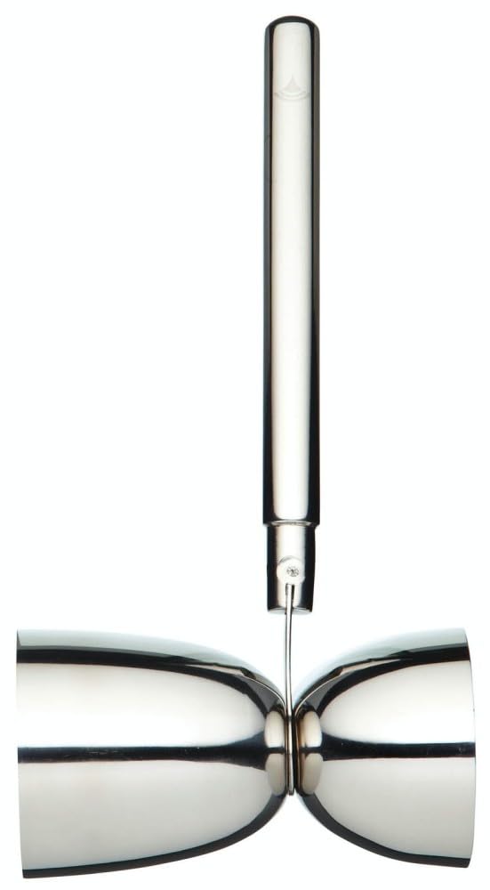 BarCraft BCLLDBLJIG Cocktail Jigger Spirit Measure with Dual Alcohol Measure, Stainless Steel, 30 ml/60 ml