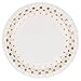 New Years Plates and Napkins Bulk Disposable Dinnerware Set for 50 Guests Gold Dot Plates and Napkins 50 Paper Dinner Plates 50 Dessert Plates and 100 Napkins for Holiday Wedding Bridal Baby Shower