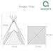 Asweets Kids Teepee Tent, Children Play Tent, Indoor Outdoor Cotton Play Tent for Girls & Boys Kids (Grey Heart Tent)