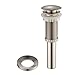 KRAUS Pop-Up Drain and Mounting Ring in Satin Nickel, PU-10-MR-1SN
