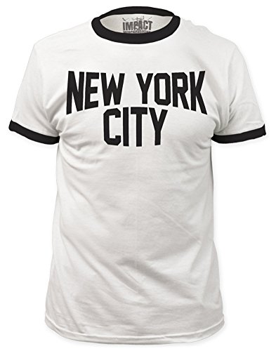 John Lennon New York City Ringer Fitted Jersey Tee M