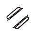 Stainless Steel Adapter, HUANLONG Iwatch Band Adapter Connection Watch Strap Connector for Apple Watch Iwatch (42mm Black) …