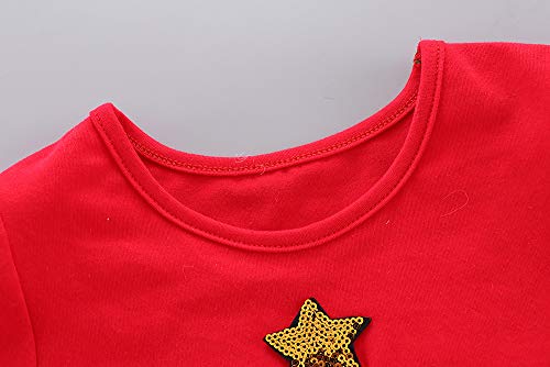 Toddler Kids Baby Girls Outfits Christmas Tree Dress Red Green Tutu Skirt Clothes Set Winter