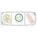 mDesign Cosmetic Organizer Tote for Vanity Cabinet to Hold Makeup, Beauty Products - Clear
