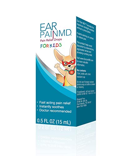 Ear Pain MD for Kids, Ear Pain Relief Drops, Earache Drops, Fast Pain Relief